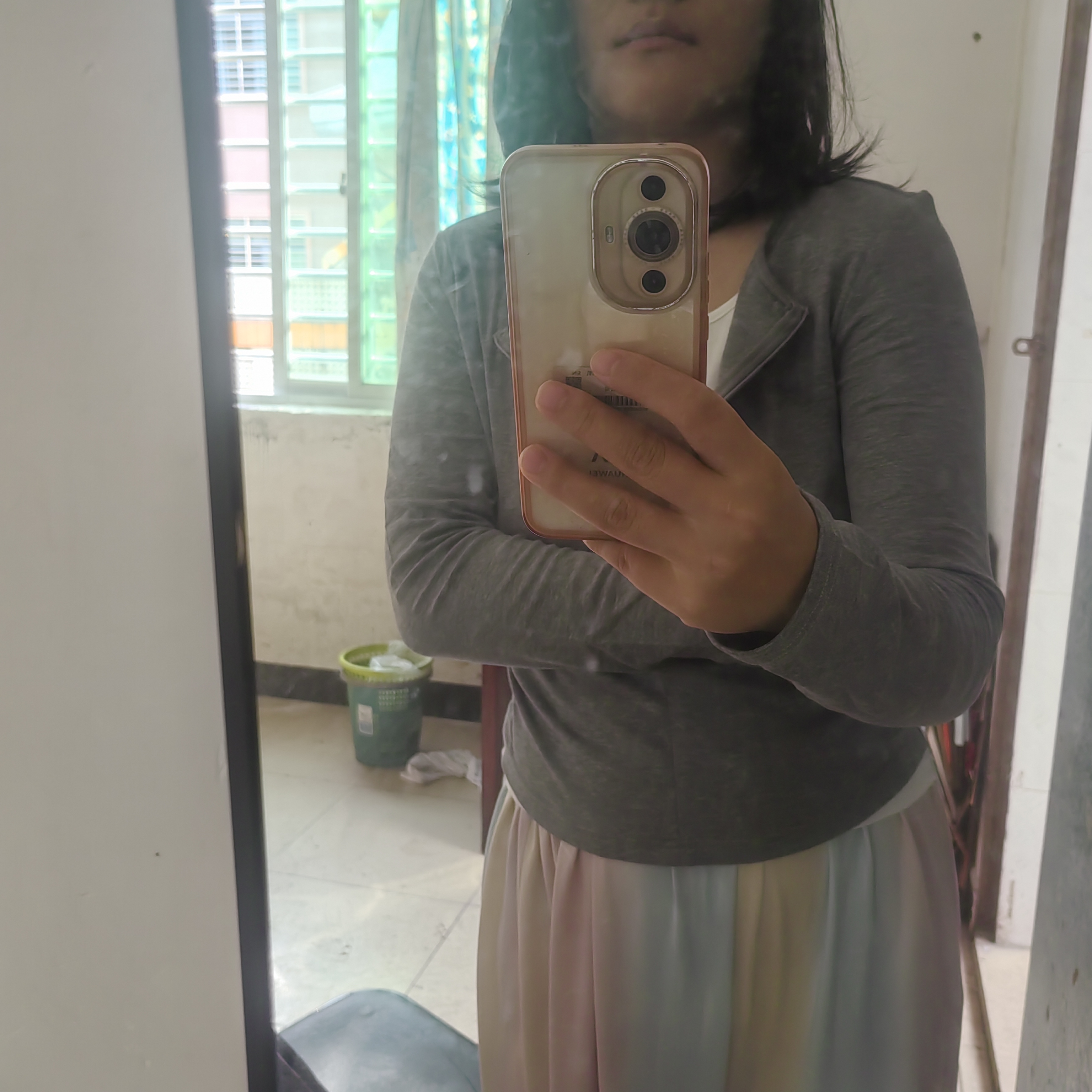 班尼路（Baleno）翻领修身假两件长袖T恤女2026秋冬季打底衫收腰显瘦通勤日常上衣 实拍图