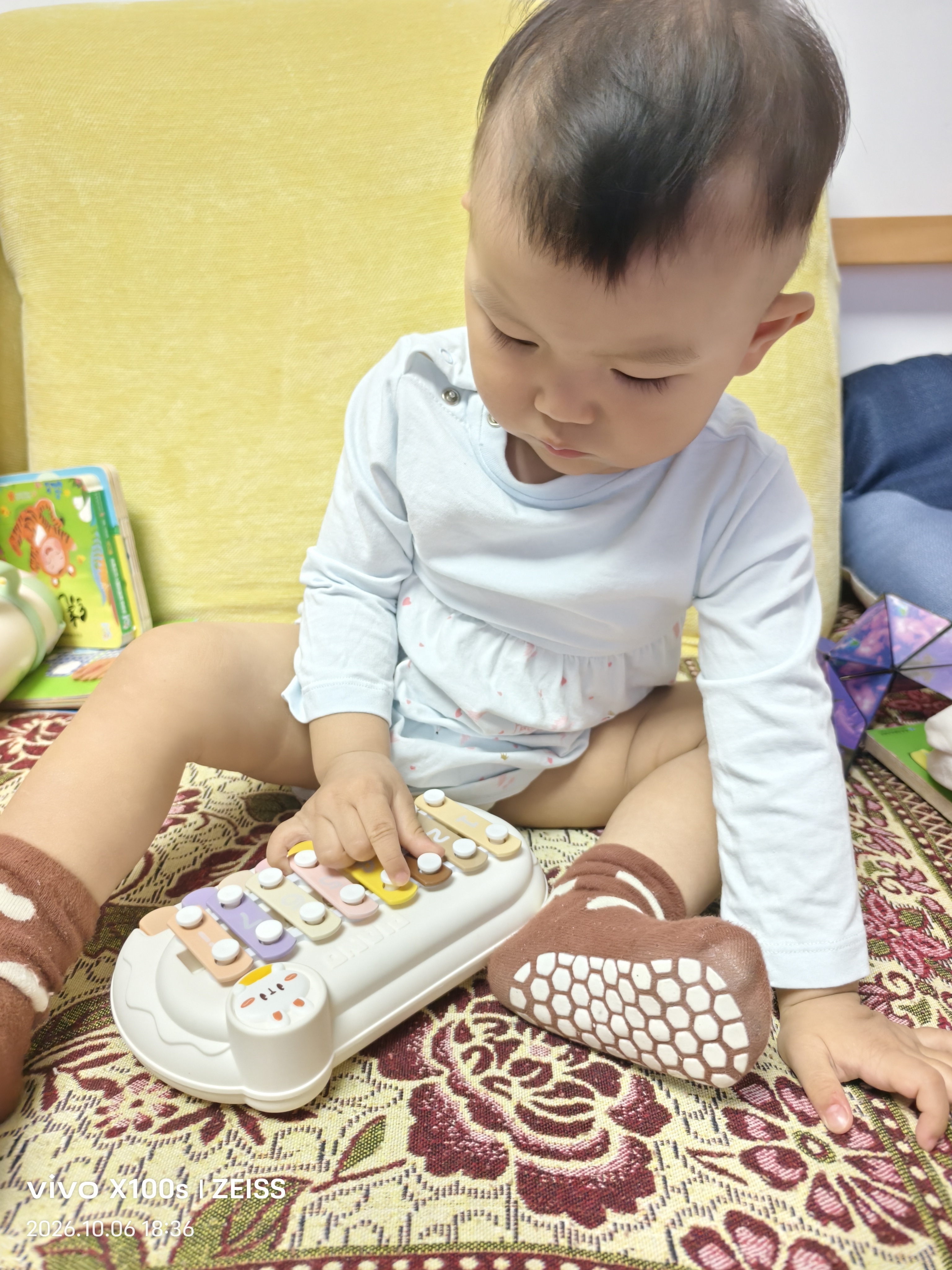 COODORA八音手敲琴婴儿玩具钢琴益智宝宝琴二合一乐器生日礼物 实拍图
