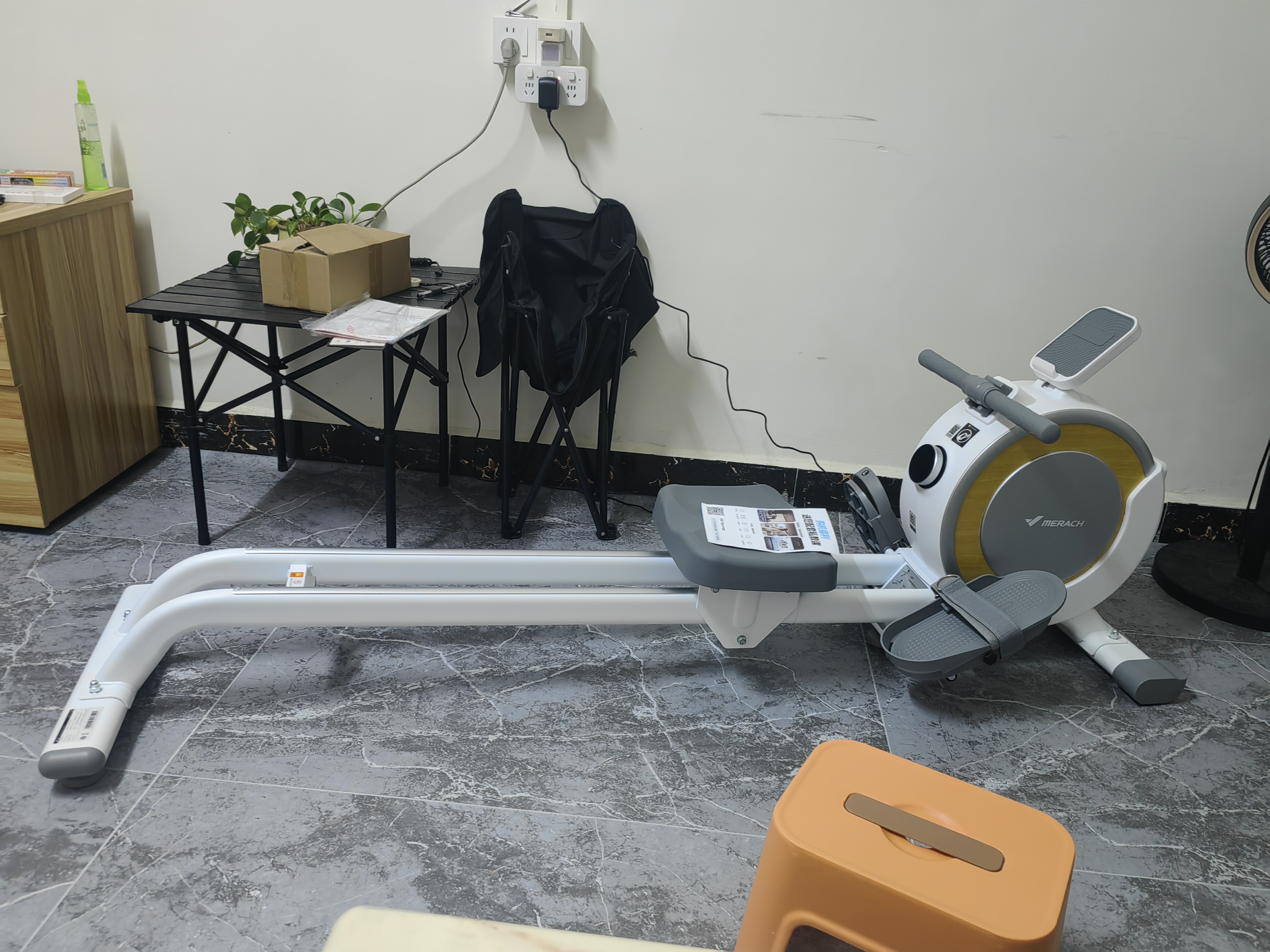 麦瑞克（MERACH）划船机家用智能调阻磁控健身器材室内有氧无氧运动Q1 MRSRM53163W 实拍图