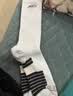 NICEID NICE中长筒篮球袜 实战毛巾底专业精英袜子防滑透气运动袜子男女 白色-黑logo【实战级】 均码 实拍图