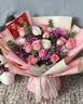 馨仪鲜花速递玫瑰向日葵康乃馨花束送女友老婆生日礼物同城配送 11朵粉玫瑰混搭花束 实拍图