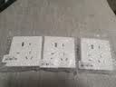 公牛（BULL）开关插座 G12系列五孔带USB+Type-C 30w快充奶油风G12E537暮雪白 实拍图