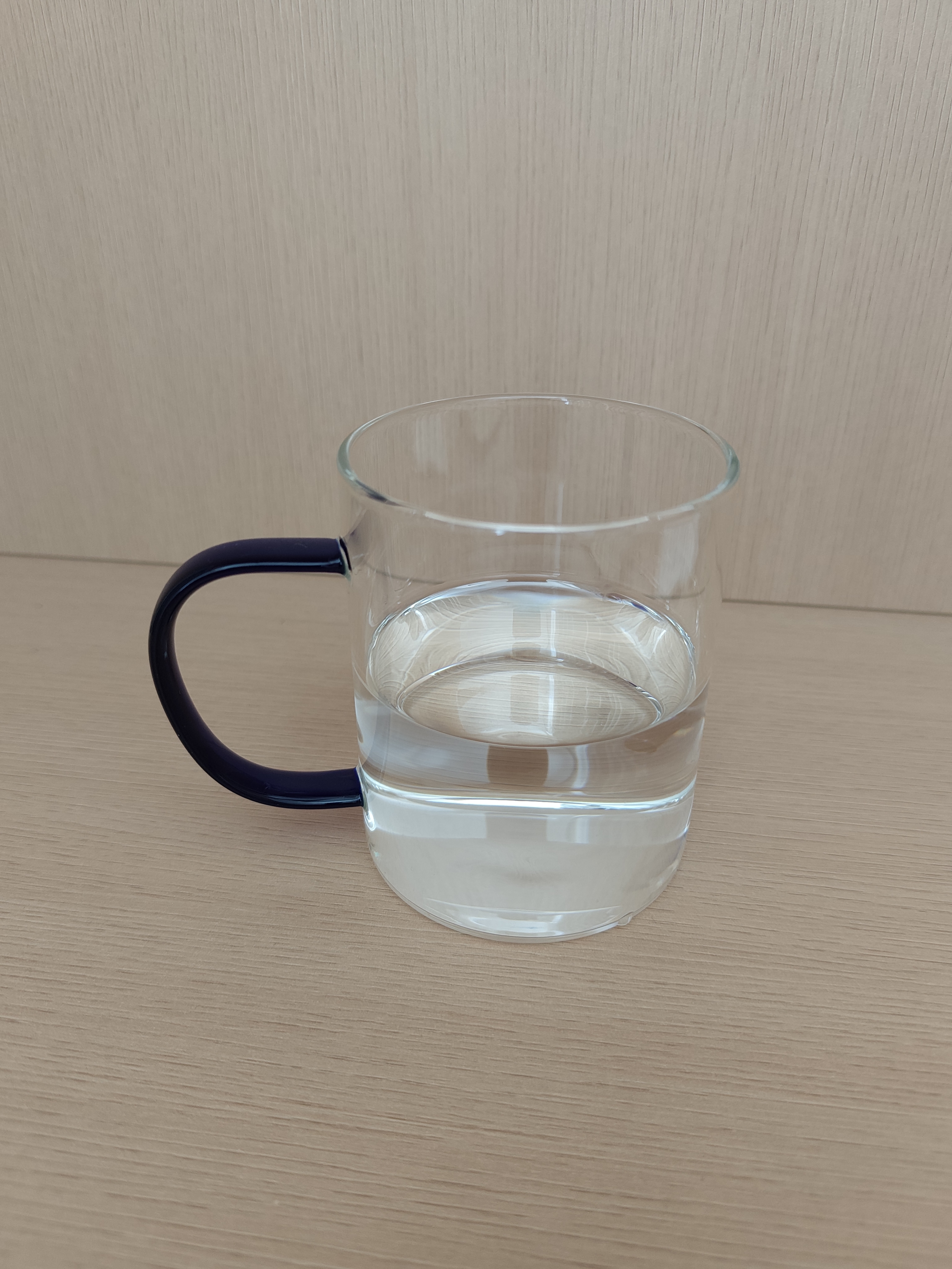 唯铭诺四色高硼硅耐热玻璃杯套装家用带把水杯子玻璃茶杯  四支装400ML 实拍图