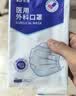 振德【日常防护】口罩一次性独立包装医用外科口罩成人儿童防粉尘细菌 实拍图
