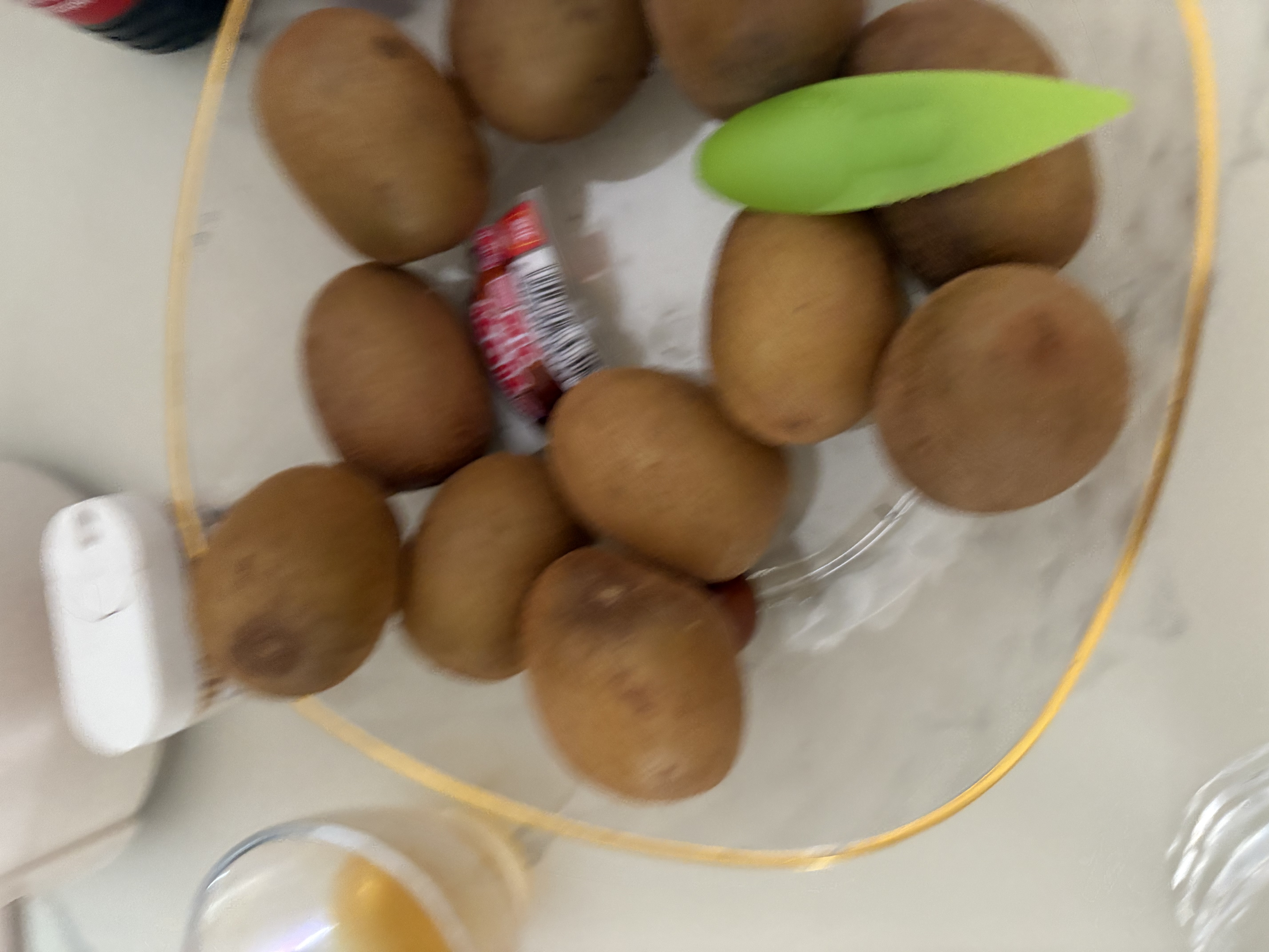 拜杰水果盘零食盘家用果盘客厅干果盘托盘糖果坚果盘金边砖石白方形 实拍图