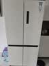 松下（Panasonic）575升超薄嵌入式冰箱NR-JW58CMA/JW58CMB 十字对开门 臻材保鲜宽幅变温双循环纳诺怡X特价瑕疵机 NR-JW58CMA磨砂白【575L】特价瑕疵机 实拍图