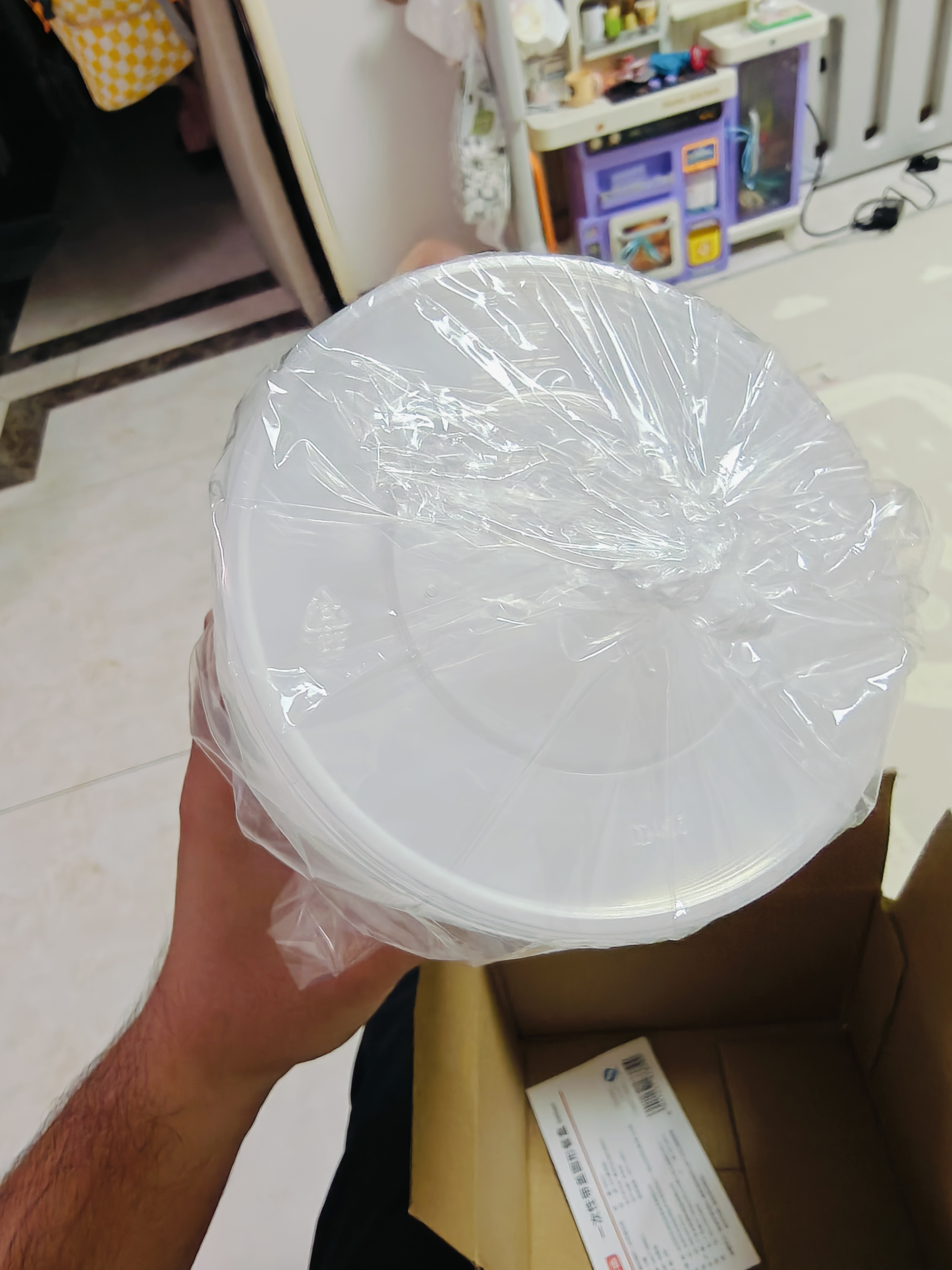 京东京造 一次性饭盒餐盒打包食品级可微波圆形带盖烧烤露营500ml【15套】 实拍图