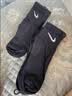 耐克NIKE袜子男子 速干透气篮球袜 短袜三双装SX7677-010黑M 实拍图