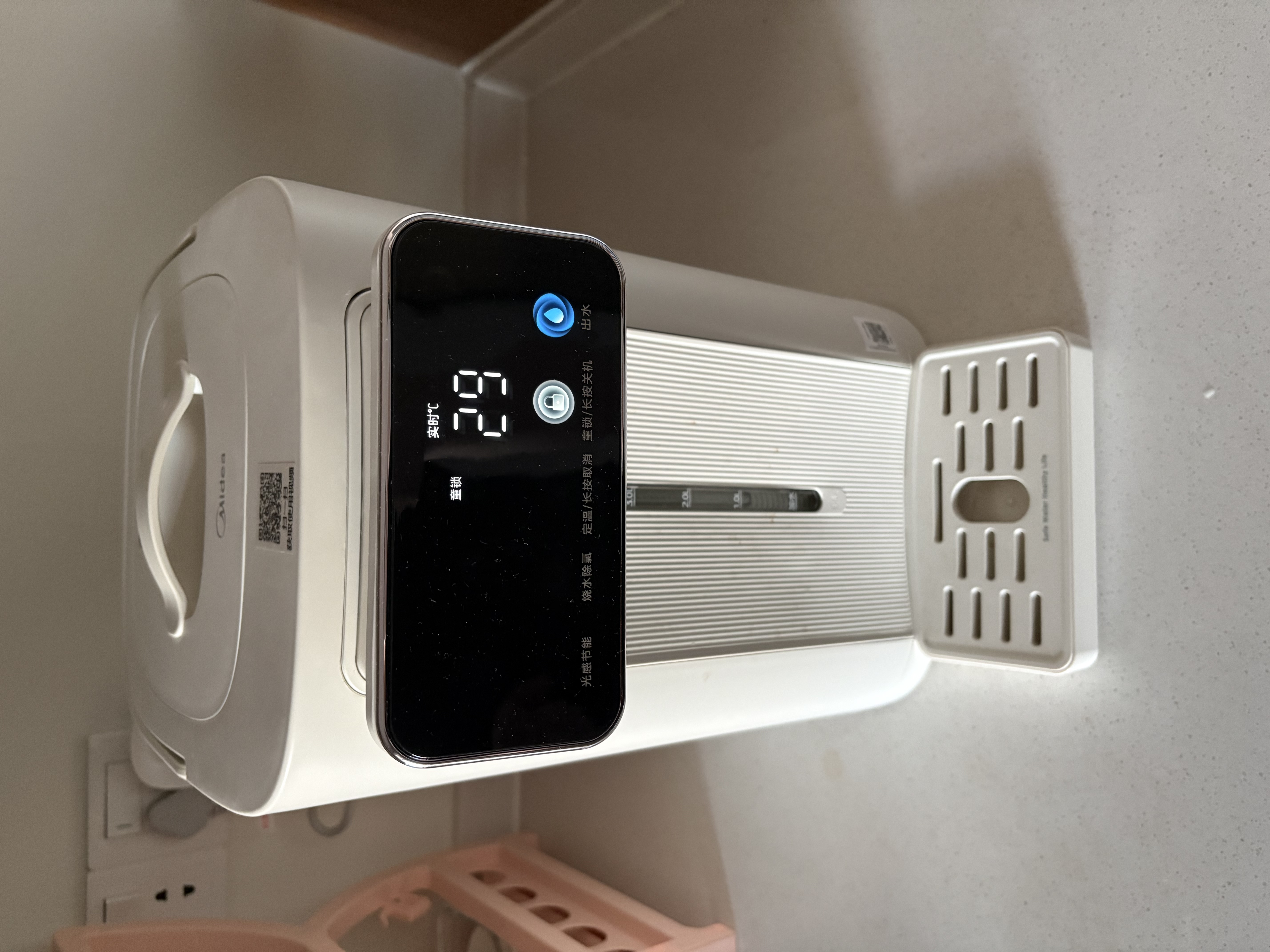 美的（Midea）电热水瓶恒温水壶母婴级316L不锈钢内胆家用5L大容量净饮水机智能保温一体可拆泡奶机11FPro 实拍图