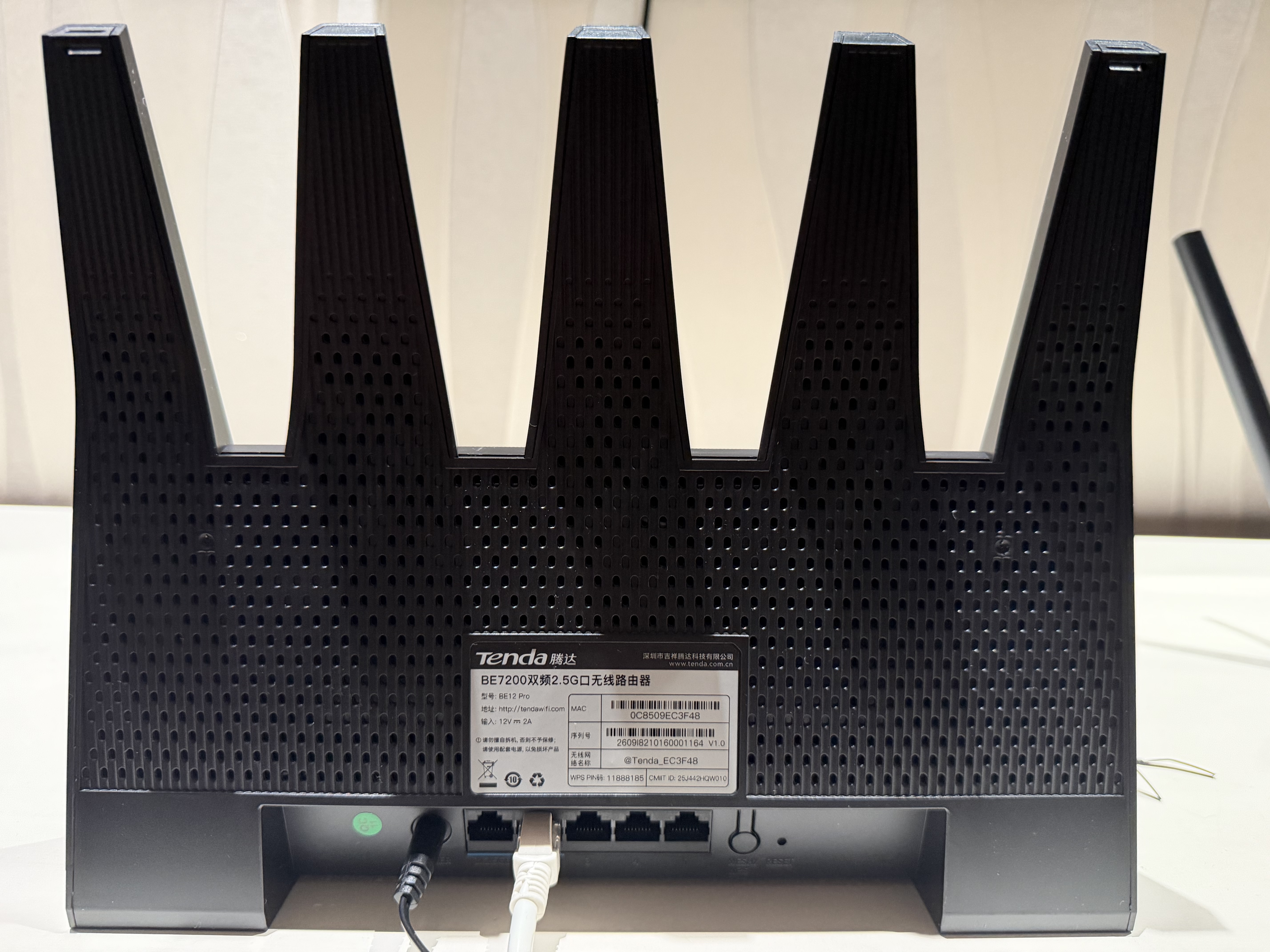 Tenda腾达路由器WiFi7【泰山BE7200 Ultra】千兆穿墙王信号放大器增强无线家用电竞立式BE12 Pro 实拍图