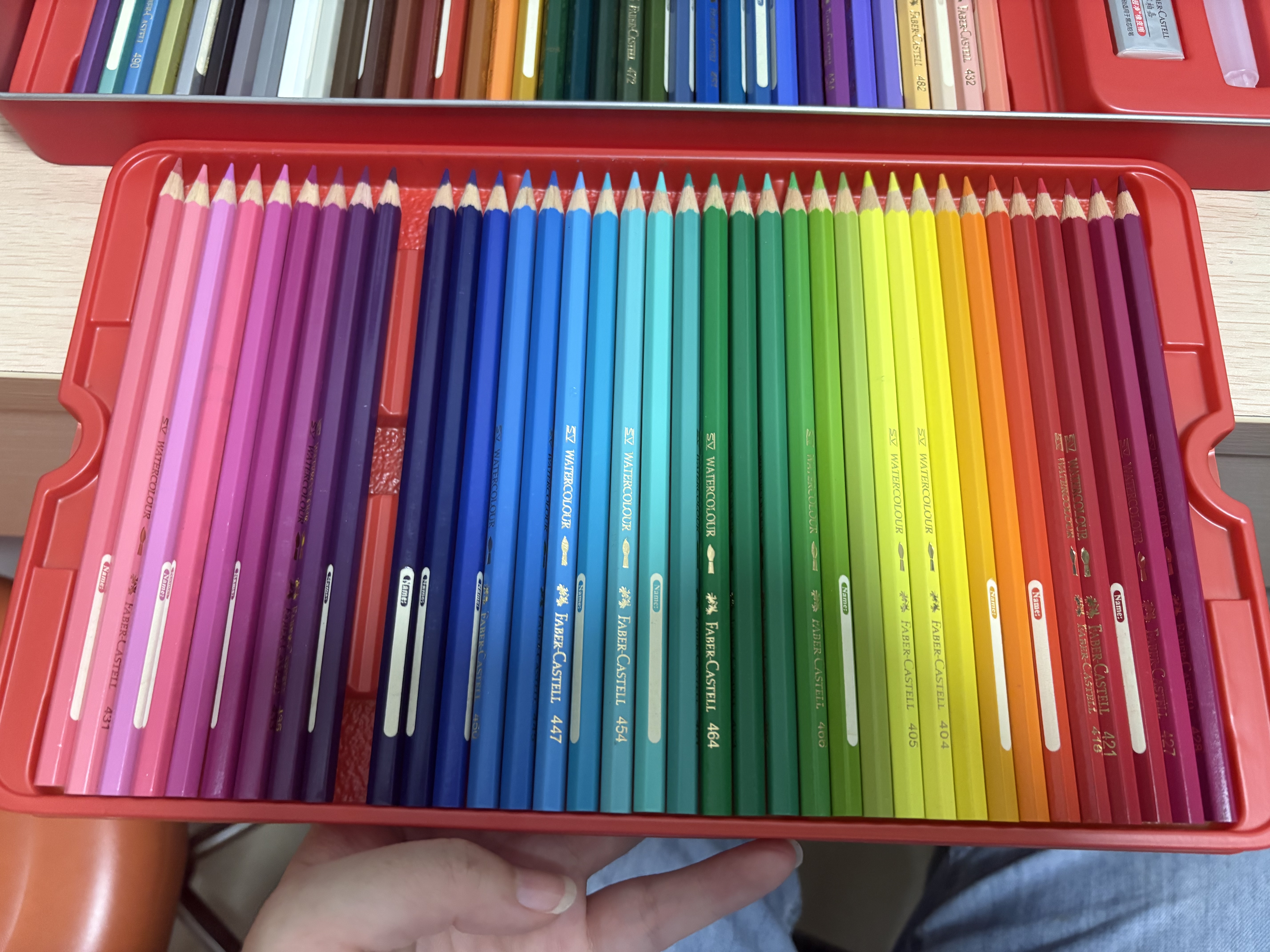 辉柏嘉（Faber-castell）开学季彩铅水溶性彩色铅笔绘画套装工具儿童礼物 72色红铁盒装（配笔刨+橡皮）115973美术写生 实拍图
