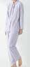 MUJI[自营限定款]女士无侧缝 双层纱织睡衣 纯棉家居服 薰衣草色 XL 实拍图
