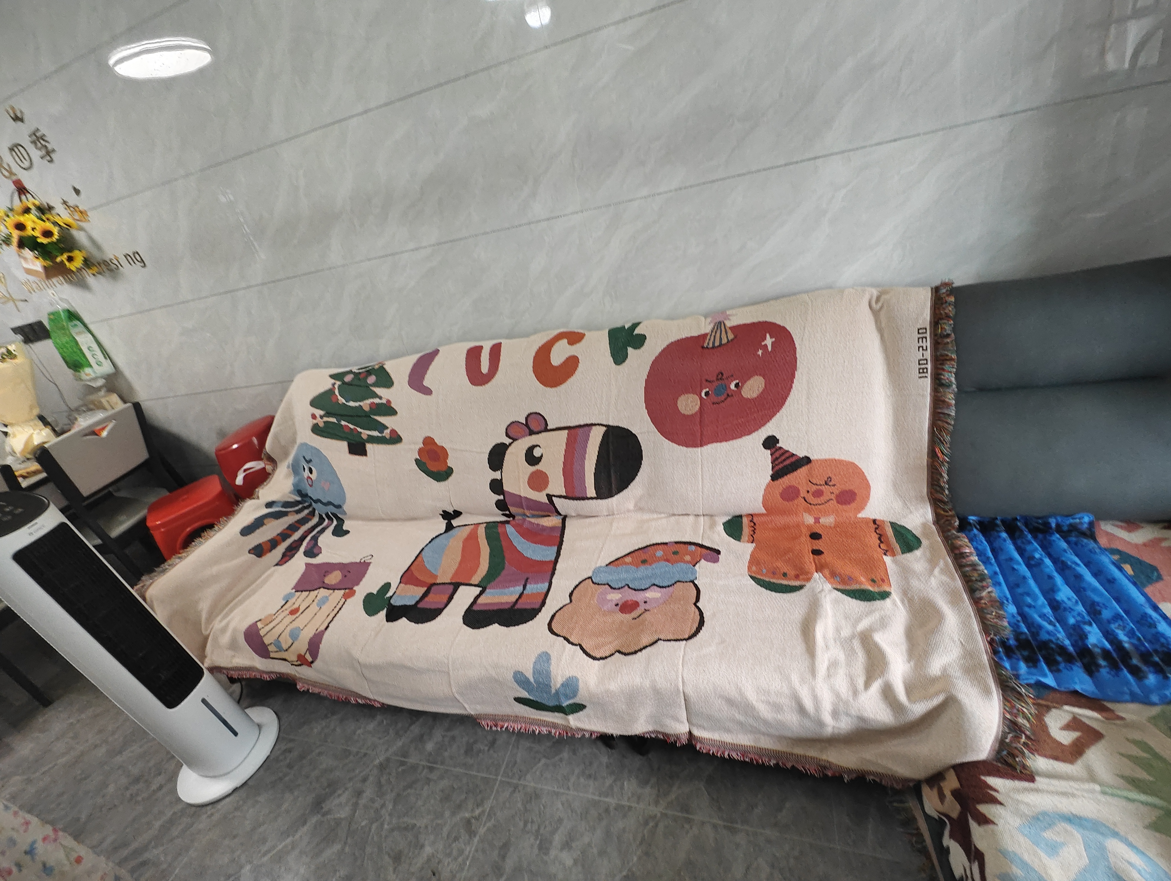 范爷家沙发盖布沙发巾一片全盖沙发垫沙发毯防抓沙发罩全包马年保护套 实拍图