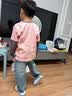 左西男童牛仔裤儿童裤子春秋款2026新款男孩复古长裤潮 浅牛仔色 120 实拍图