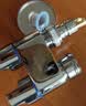 科固（KEGOO）洗衣机水龙头黄铜三通分水器 卫生间双控角阀一进二出4分6分K6050 实拍图