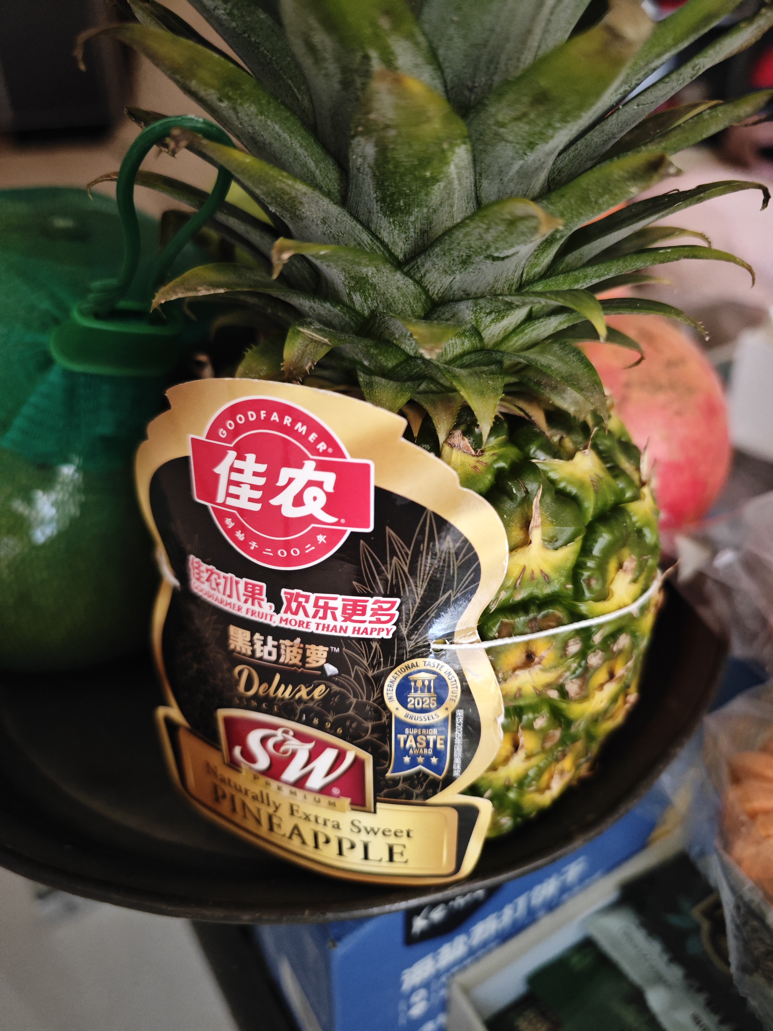 佳农黑钻菠萝1粒装 菲律宾凤梨 净重2斤+ 生鲜水果 中秋送礼 实拍图
