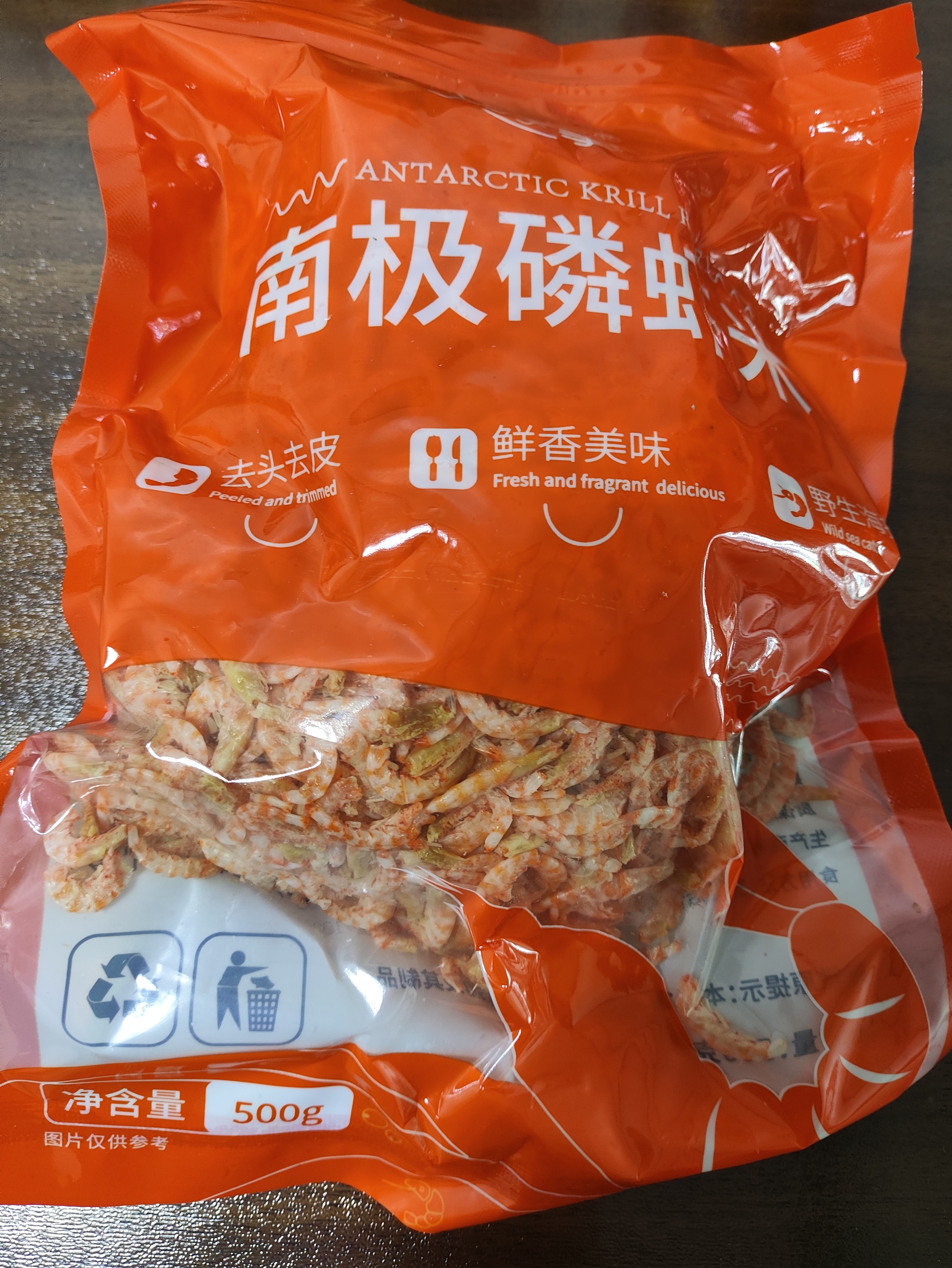 小海故事南极磷虾米 净重500g 去头 淡干不咸 野生磷虾仁源头直发 实拍图