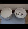 乐优派猫碗陶瓷狗碗猫食盆狗盆宠物碗猫粮碗高脚防打翻猫咪用品 渐变蓝 实拍图
