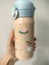 膳魔师（THERMOS）吸管保温保冷水杯上学316L不锈钢带杯套幼儿园外出用卡扣学生TCKI 实拍图