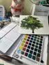 樱花（SAKURA）固体水彩颜料48色套装初学者便携透明水彩画工具学生艺考写生美术绘画速写 实拍图