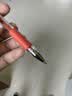 得力（deli）开学必备用品经典办公拔帽红色中性笔 0.5mm子弹头水笔签字笔教师节红笔送老师 12支/盒34567 实拍图