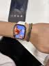 Apple/苹果 Watch Series 12 智能手表GPS款46毫米浅金色铝金属表壳沙砾色运动型表带S/M MJFJ4CH/B 实拍图