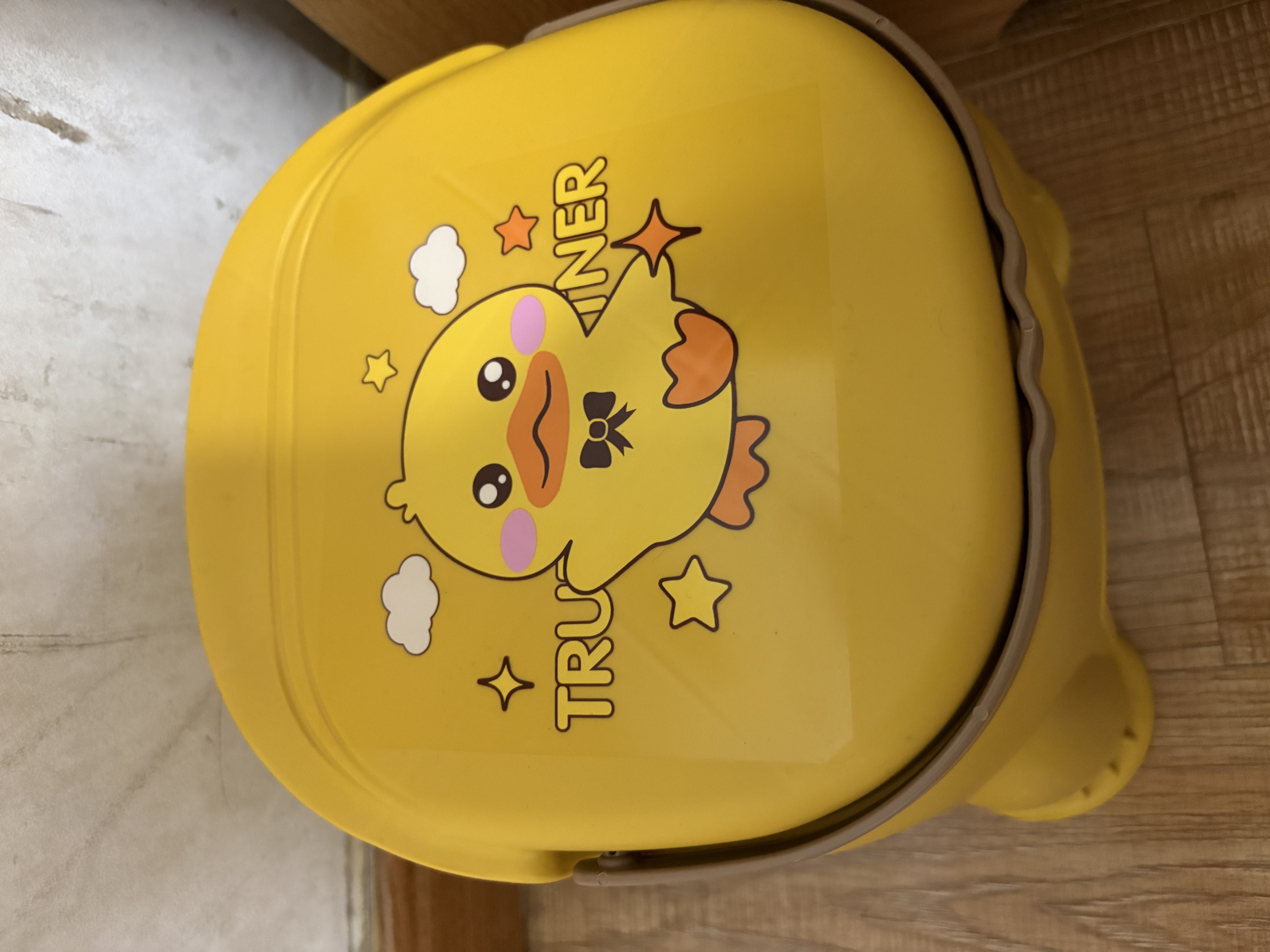 可爱小黄鸭换鞋凳家用客厅门口脚踏凳玄关矮凳洗脚凳可叠放 1个装【特惠装】 实拍图