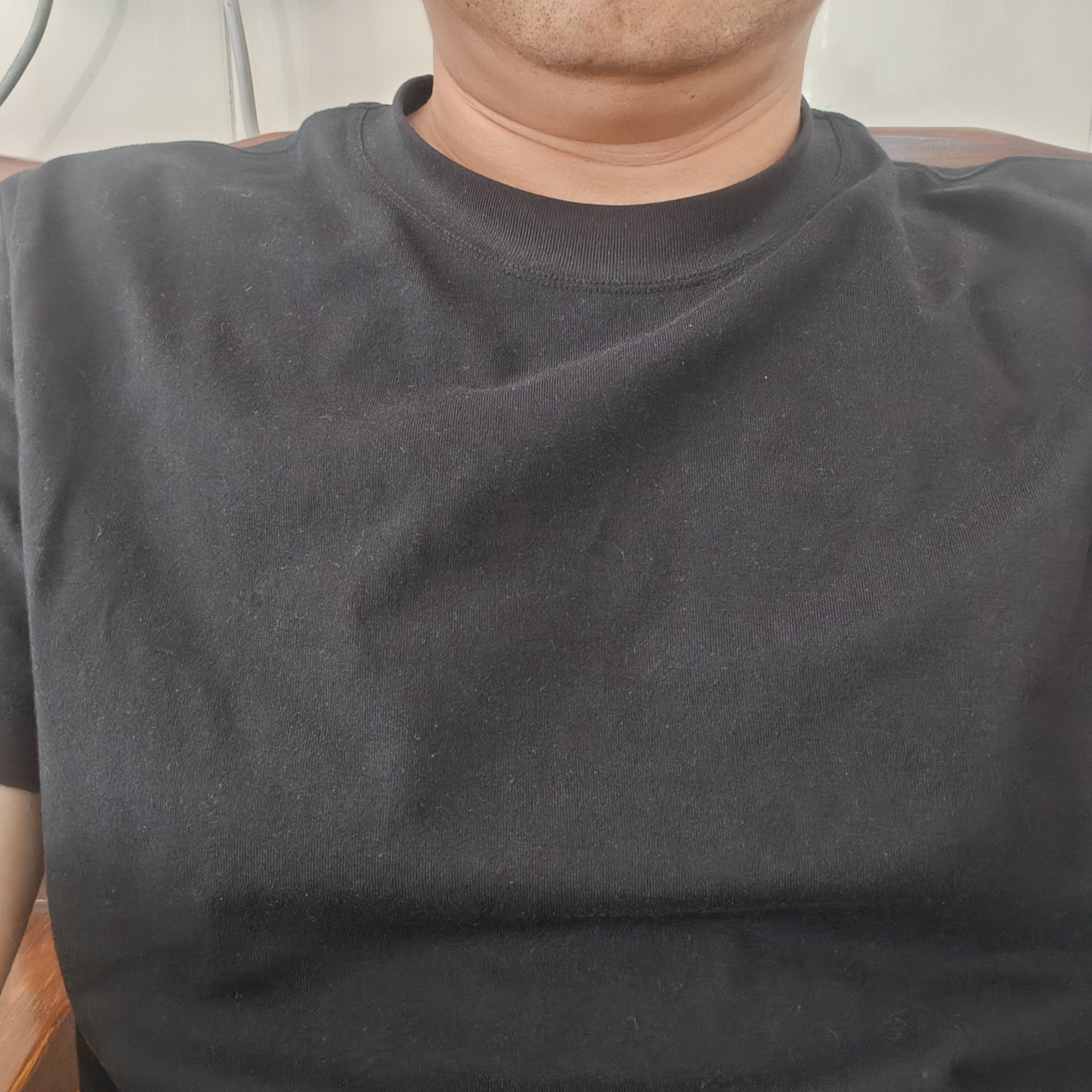 拇指白小T一代纯棉短袖T恤男女26春夏新品休闲小白丅百搭 墨黑男款 XL 实拍图