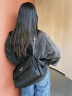 PRADA/普拉达【礼物】女士Cini Re-Nylon加衬中号邮差包女包 黑色 晒单实拍图