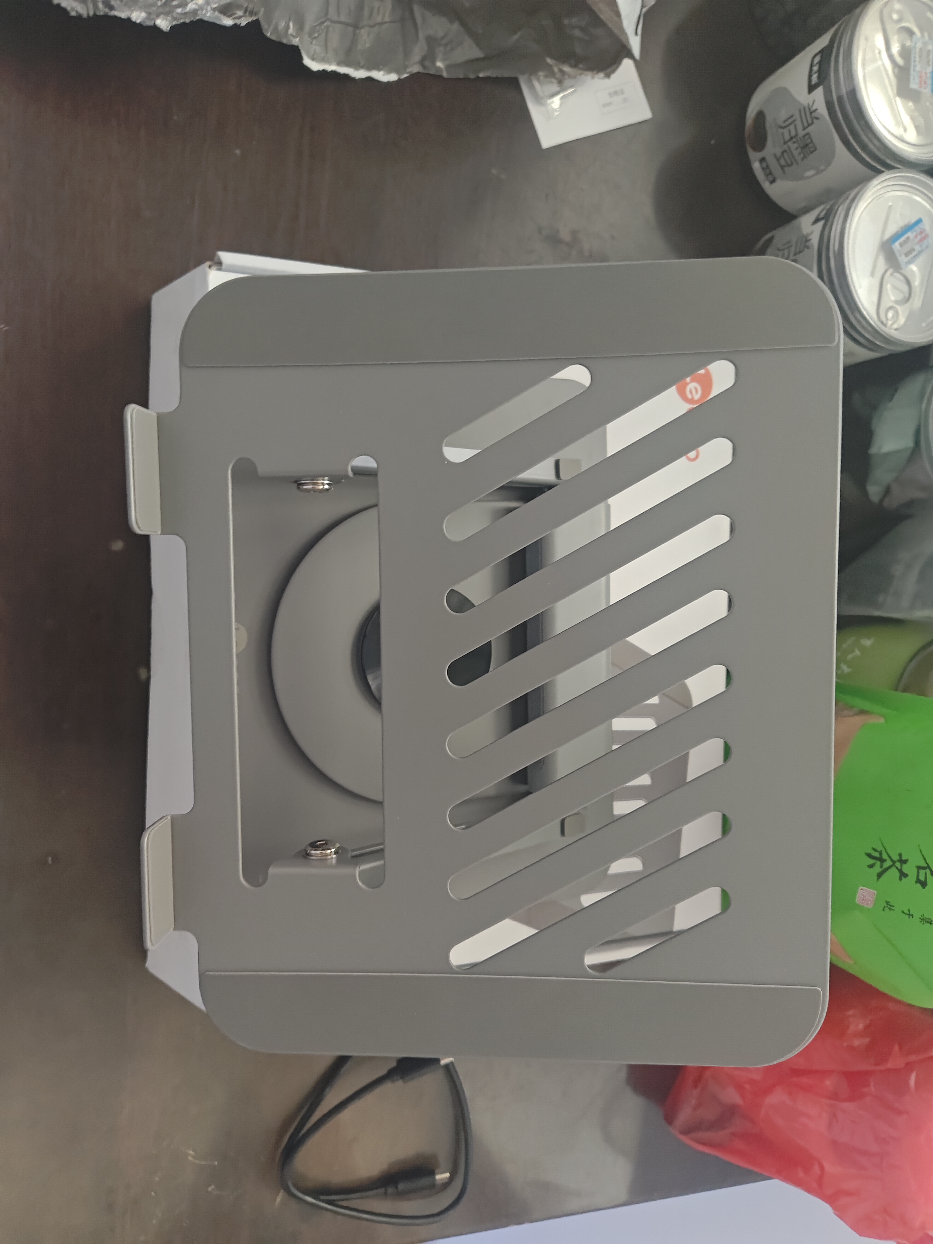 来酷（Lecoo）联想笔记本电脑支架带扩展坞HUB散热USB 360°旋转无极升降悬空立式增高架适用办公游戏电脑 LS102 实拍图