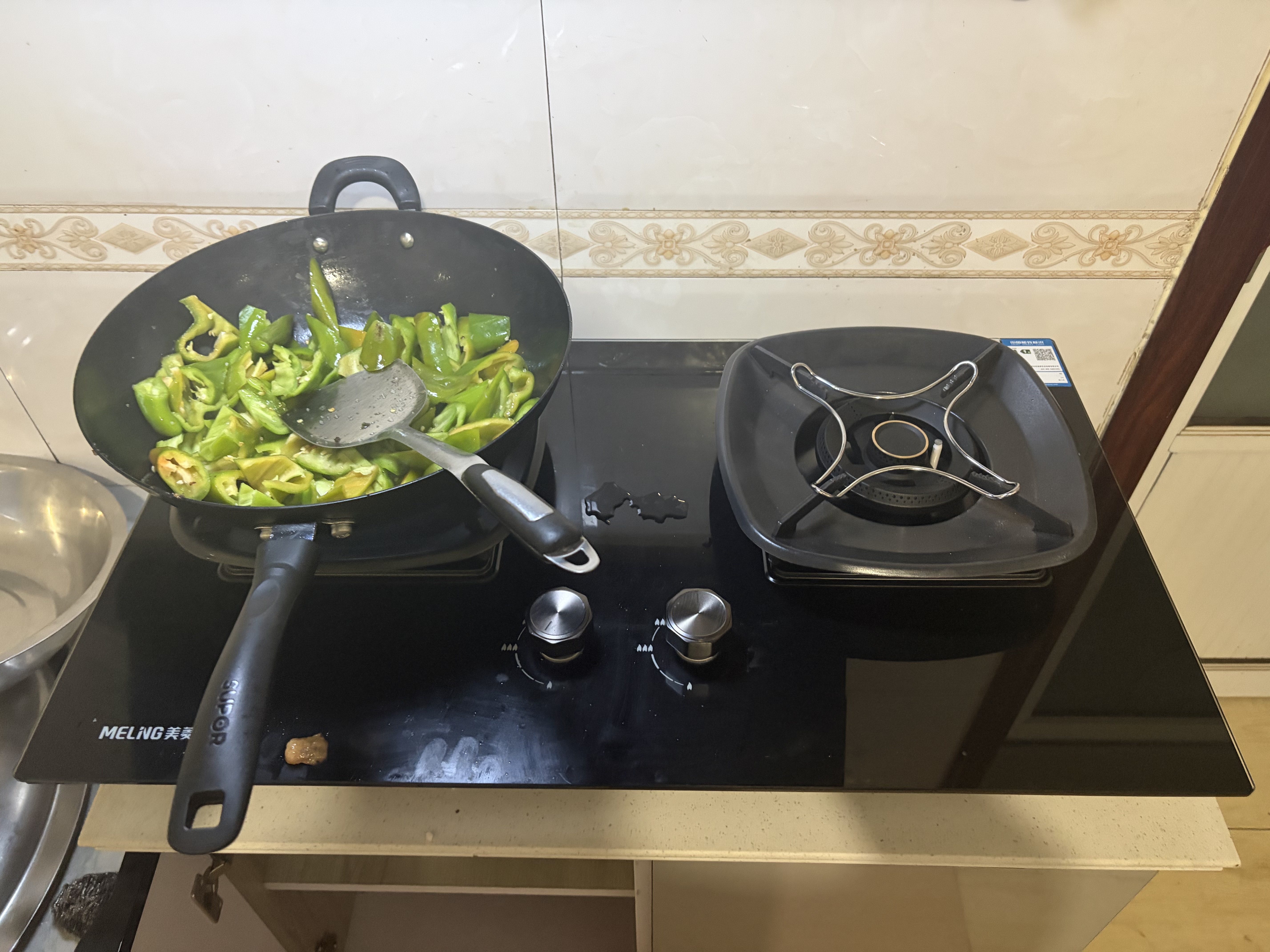 美菱（MeiLing）家用顶侧双吸油烟机大吸力抽烟机厨房爆炒抽油烟机免拆自清洗挥手体感语音智控脱排抽烟机以旧换新 【液化气烟灶套装】K302KL烟机+515KL灶 实拍图