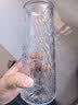 漫生活玻璃花瓶插花水养简约透明水培容器客厅室内摆件插花瓶锥桶树皮纹 实拍图