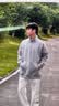 安德玛（Under Armour）UA秋冬Rival男子1/4拉链抓绒保暖长袖运动休闲卫衣1386016 浅岩灰025 M 实拍图