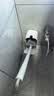 京东京造 卫净无死角壁挂马桶刷 带底座长柄洗厕所卫生间清洁刷免打孔套装 实拍图