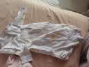 童泰婴儿连体衣春秋季纯棉宝宝衣服新生儿偏开哈衣爬服睡衣黄色66cm 实拍图