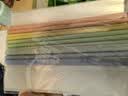 得力（deli)开学文具彩色水滴杆抽杆夹10只装 A4/10mm文件夹拉杆夹学生试卷夹资料册 PP610 实拍图