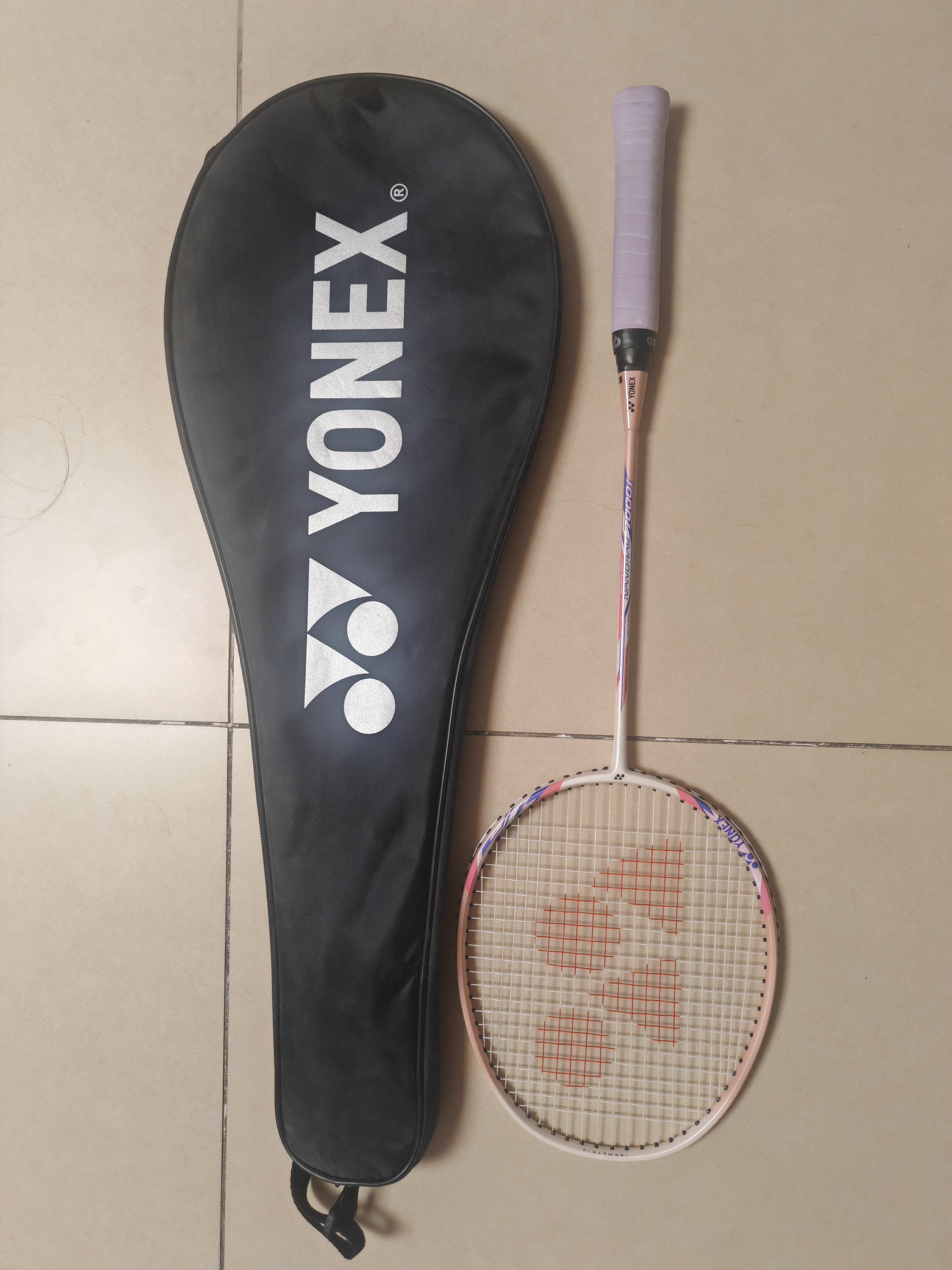 尤尼克斯（YONEX）羽毛球拍对拍碳素中杆比赛训练锐速高弹均衡NR7000I已穿线附手胶 实拍图
