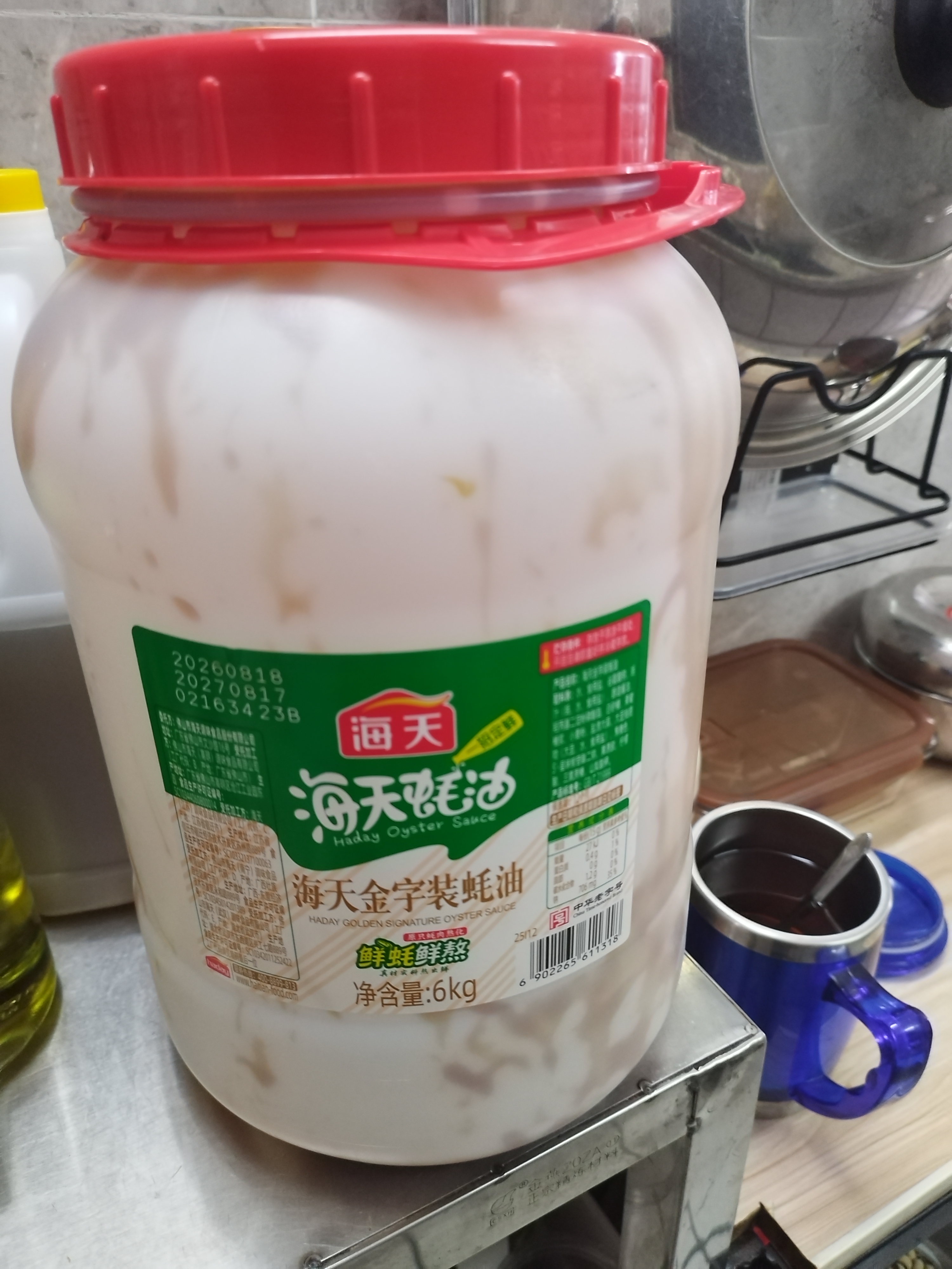 海天蚝油6kg 金字装耗油调味品 炖炒蘸拌 烧烤火锅蘸料 餐饮装 大规格 实拍图