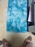 太美鑫 北欧ins扎染渐变色地毯客厅网红长毛飘窗铺满卧室家用床边毯定制 扎染-水灰色 50厘米宽×160厘米长 实拍图