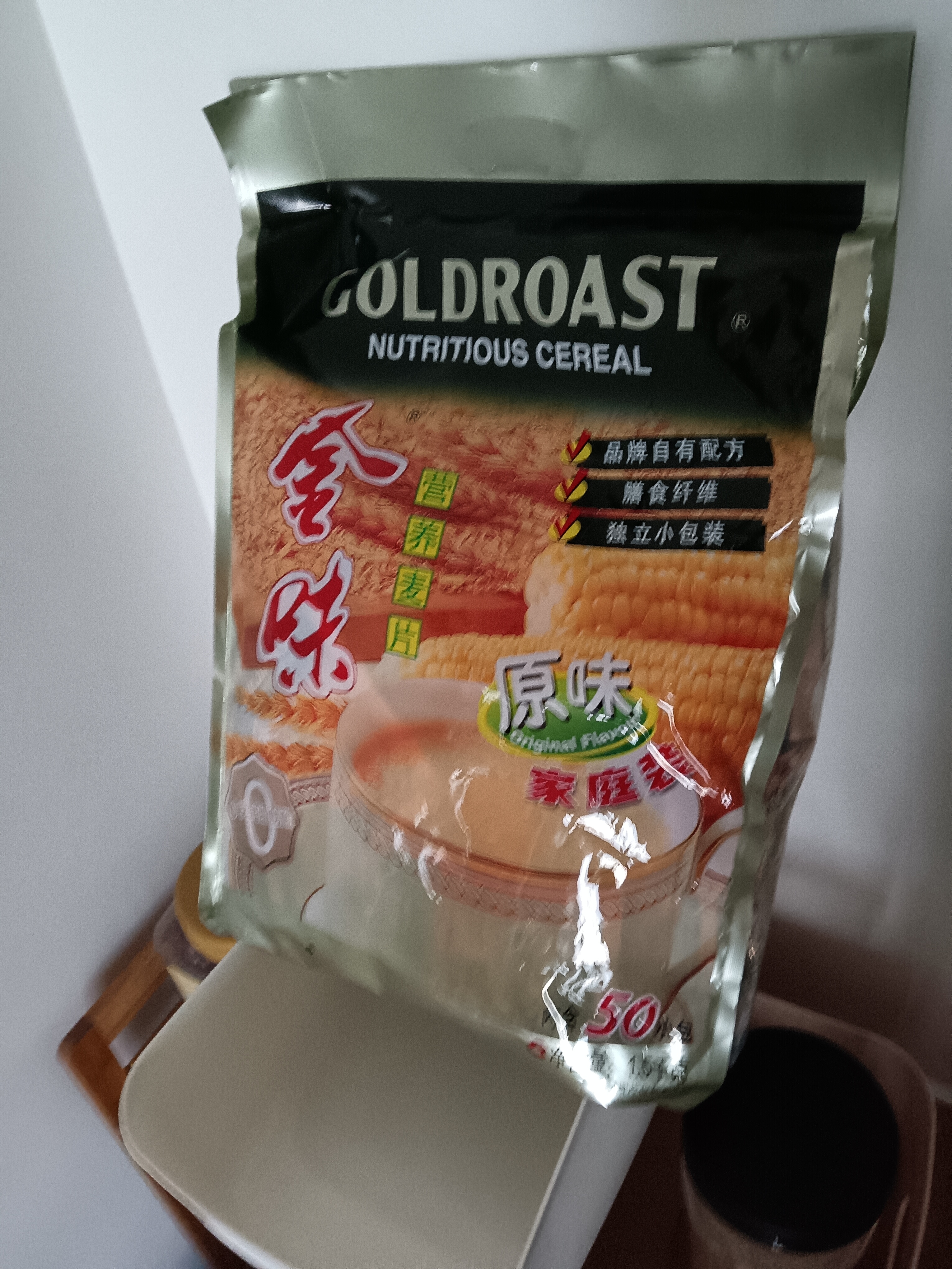 金味原味家庭装1500g（30g*50袋）即食燕麦片 早餐冲饮谷物 送礼佳品 实拍图