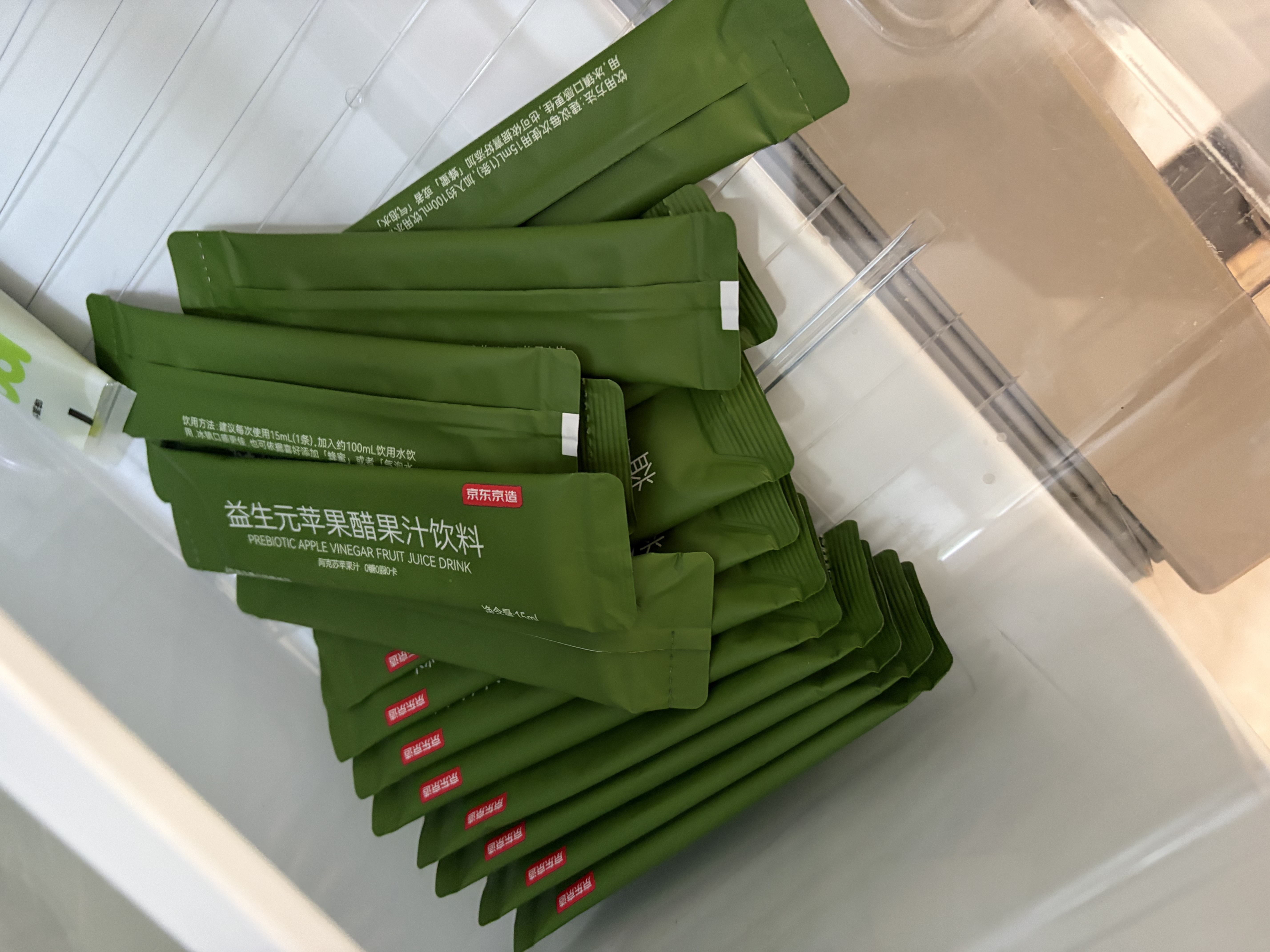 京东京造益生元苹果醋15ml*15袋果汁饮料0脂发酵果醋 实拍图