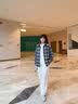 德玛纳美式复古格子衬衫女早秋时尚潮流宽松显瘦慵懒松弛长袖衬衣外套Y 实拍图