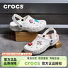 CROCS卡骆驰洞洞鞋男鞋女鞋夏季新款经典克骆格户外男士沙滩鞋凉鞋拖鞋 10126-100贝雅/白色（尺码偏大） 38 -39(240mm) 实拍图