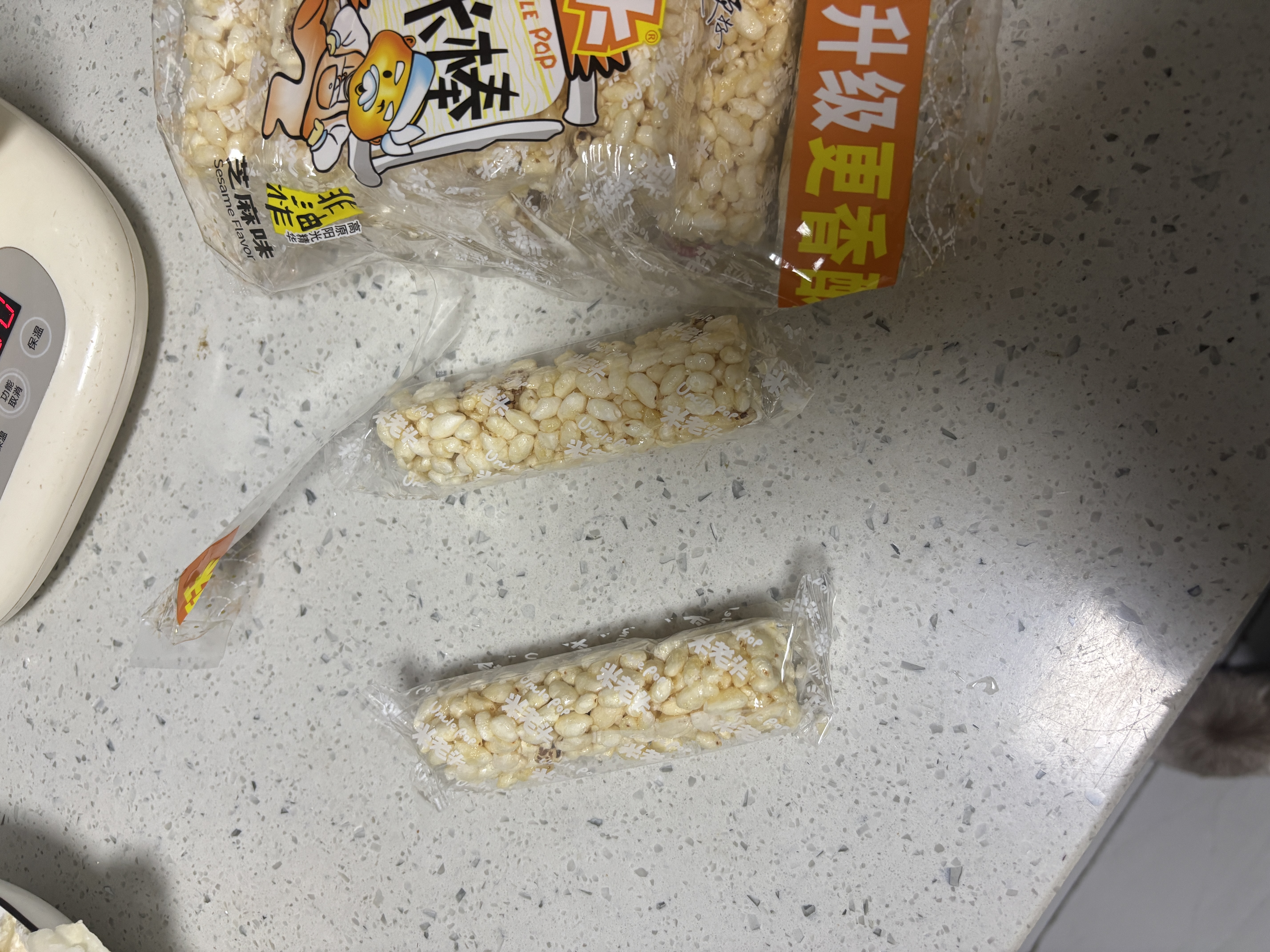米老头麦棒米棒芝麻味独立小包装爆米花能量棒解馋休闲小零食150g*2 实拍图