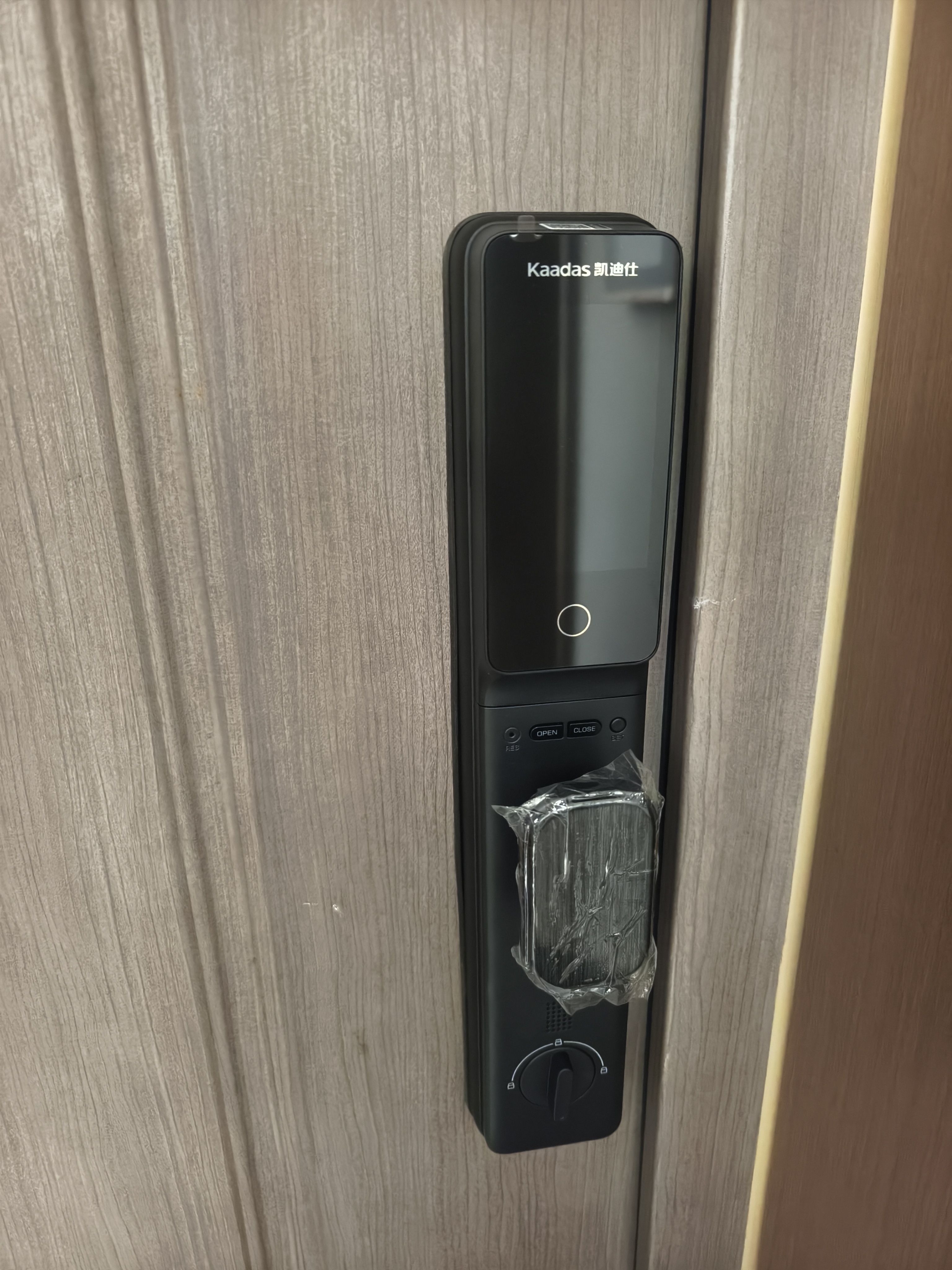 凯迪仕（KAADAS）智能门锁 3D人脸识别可视猫眼大屏指纹锁全自动 Q20F Pro V2 实拍图