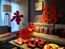 bledilait婚房门上装饰婚礼场景布置房门卧室门喜字装饰结婚房间用装扮套装 实拍图