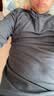 黑冰男款抗菌轻量舒适保暖1/2拉链抓绒衣男士抓绒内胆 FAF1101 灰黑色 XL 实拍图