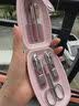 777指甲工具套装女士指甲刀韩国三七指甲剪进口指甲钳6件套90Z粉 实拍图