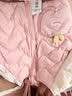 迷你巴拉（minibala）【三防】男童女童轻暖羽绒服儿童萌趣造型冬连帽儿童外套秋冬新款 粉红60033 【白鸭绒-1000+清洁度】 100 【40g】 实拍图