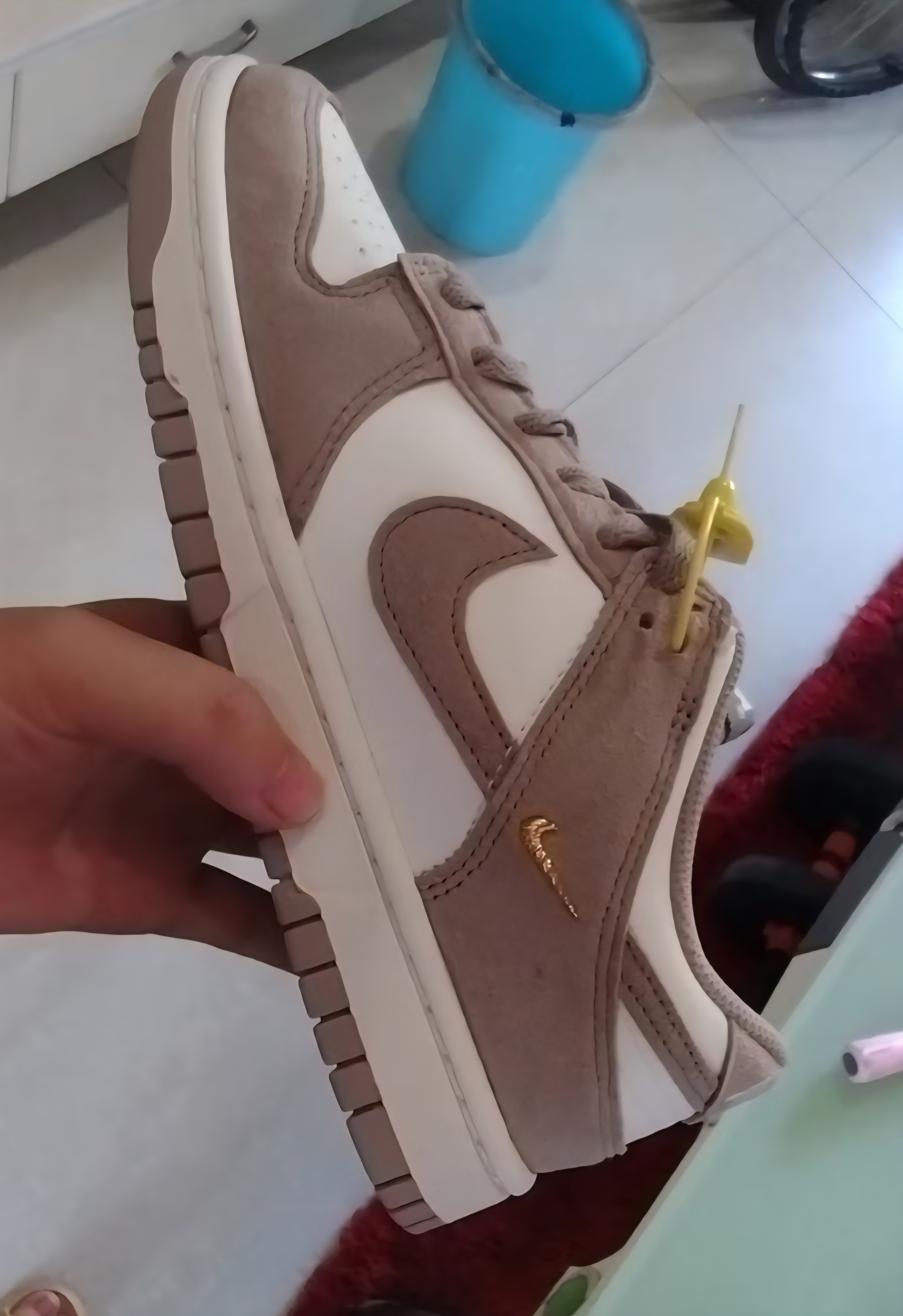 耐克NIKE女休闲板鞋 DUNK 运动鞋IB4417-105白38 实拍图